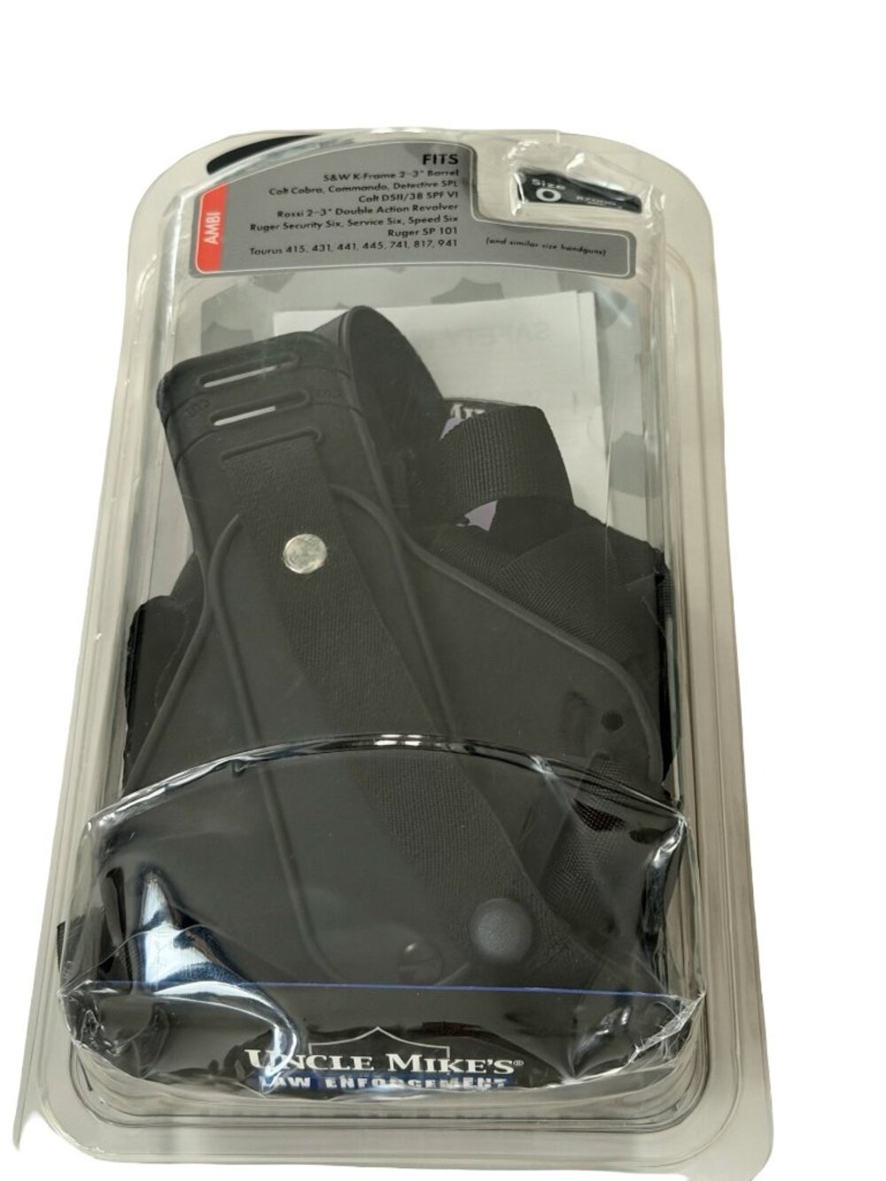 Uncle Mike’s Cross Harness Shoulder Holster Size 0 Revolver Fit New Sealed